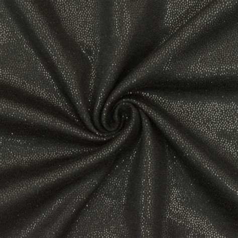 metallic micro dot fabric|Lustrous Black Famous Designer Micro Dot Printed Double Knit .